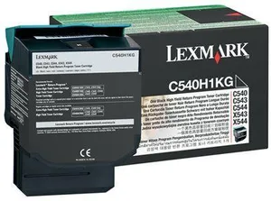 Lexmark Original Toner C540H1KG, black, 2500S, high capacity, Return, Lexmark C540, X543, X544, X543, X544, O
